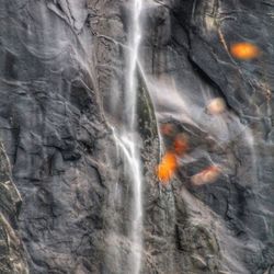 Close-up of waterfall