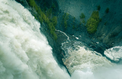 Scenic view of sea waves