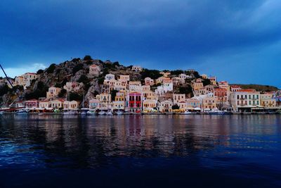 Houses at waterfront