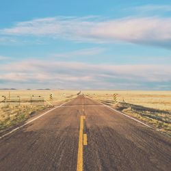 Road passing through landscape