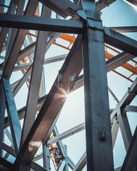 Low angle view of bridge against sky