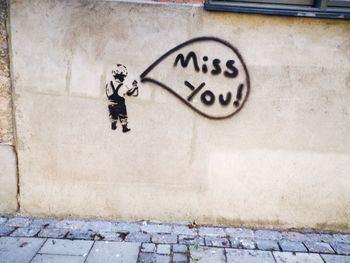 Graffiti on wall