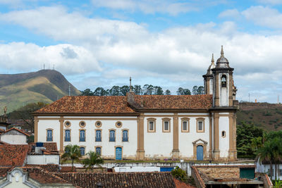 Buildings against sky in city