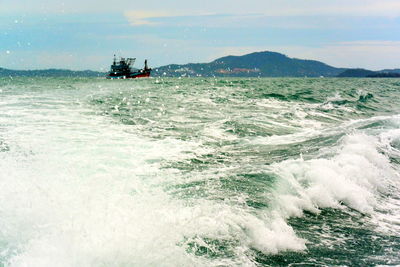 View of calm sea against the sky