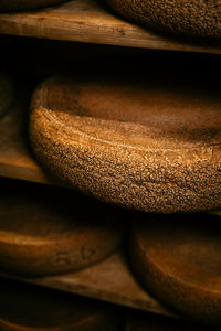 Close-up of bread on table