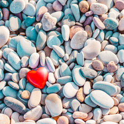 Full frame shot of pebbles