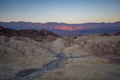 Sunrise over zabriskie point, death valley national park, california, usa.