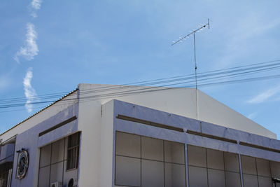 Low angle view of building against sky