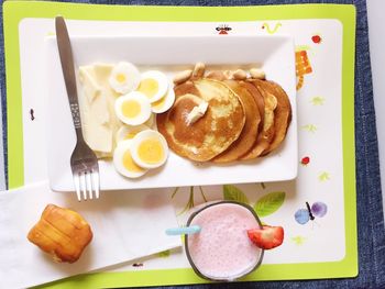 Close-up of served food