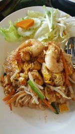 Close-up of served food