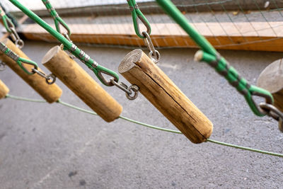 Close-up of ropes