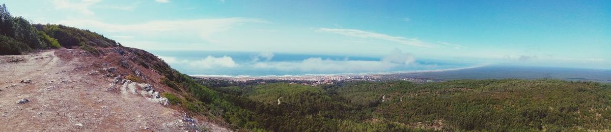 Panoramic view of landscape against sky