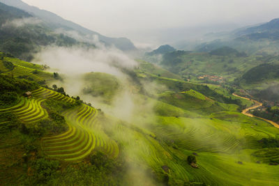 Aerial view of landscape