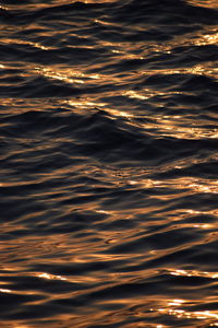 Full frame shot of sea at sunset