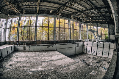 View of abandoned building