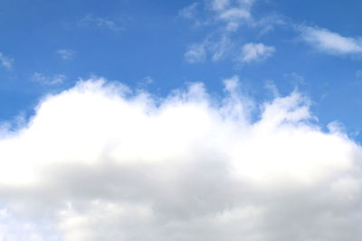 Low angle view of clouds in sky