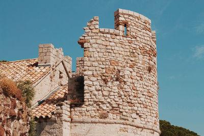 Stone wall of an old castle