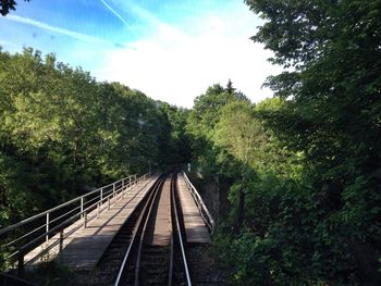 Railroad track on railroad track