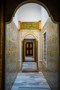 Corridor of church