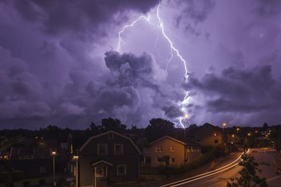 View of thunderstorm