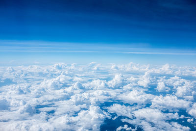 Aerial view of cloudscape