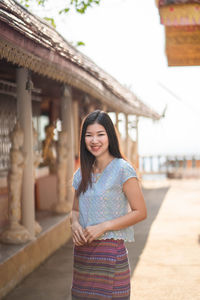 Portrait of a smiling young woman