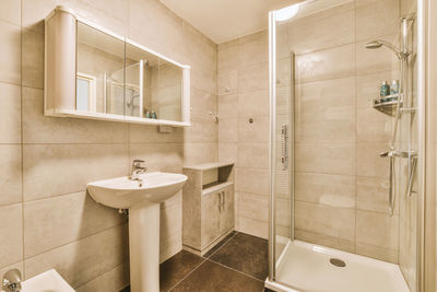 Interior of bathroom