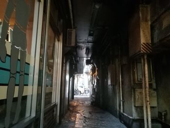 Interior of abandoned building