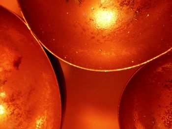 Close-up of beer in glass