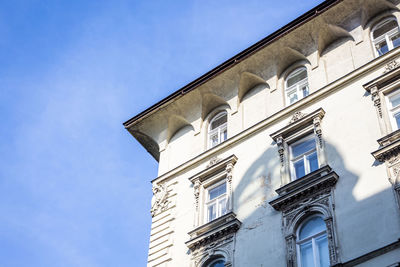 Low angle view of building against sky