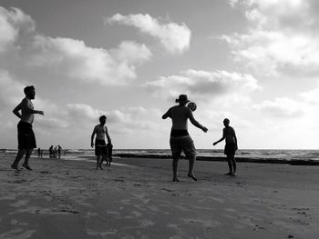 People enjoying at beach