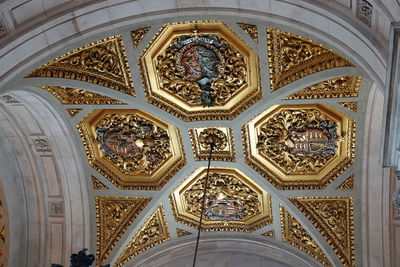 Low angle view of ceiling of building