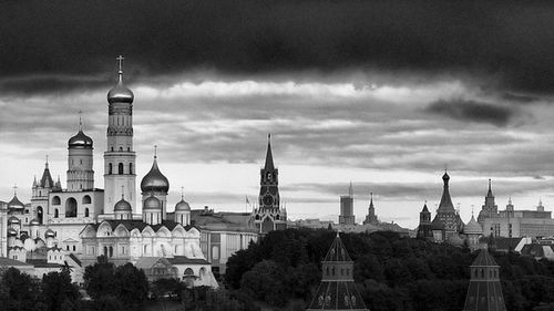 View of church against cloudy sky