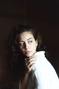 Portrait of a beautiful young woman