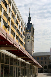 Low angle view of building against sky