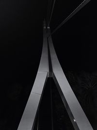 Low angle view of built structure at night