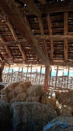 Interior of barn