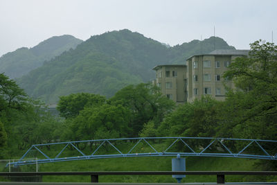 Built structure with trees in background