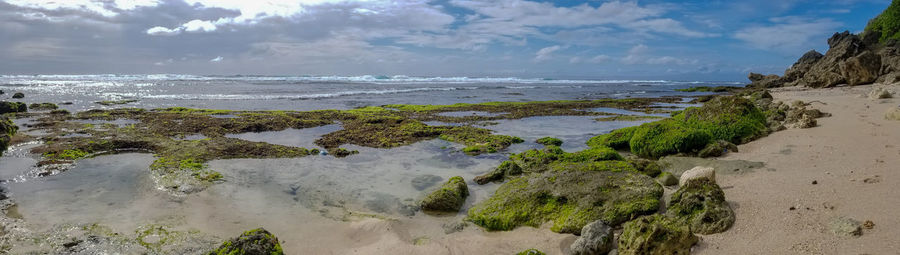 Panoramic view of sea against sky