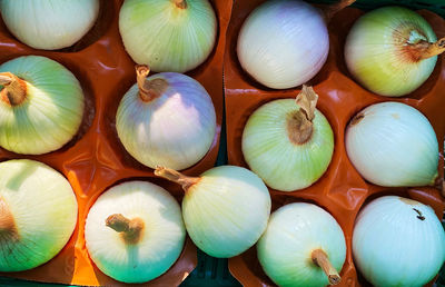 Full frame shot of fruits for sale in market