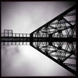 Low angle view of bridge against sky