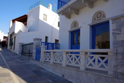 Exterior of building against blue sky