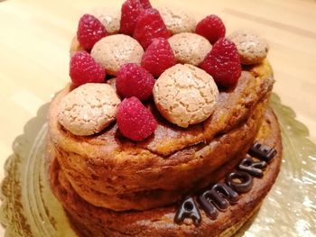 Close-up of chocolate cake