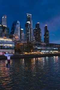 View of city at waterfront