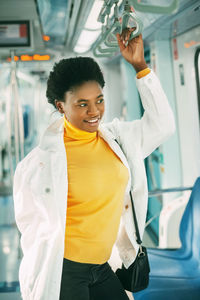 Portrait of a smiling young woman