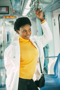 Portrait of a smiling young woman