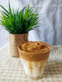 Close-up of drink on table