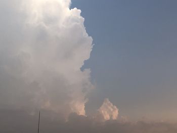 Low angle view of clouds in sky