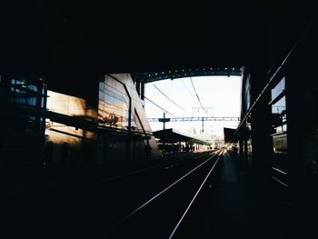 Railroad station platform