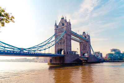 View of bridge over river